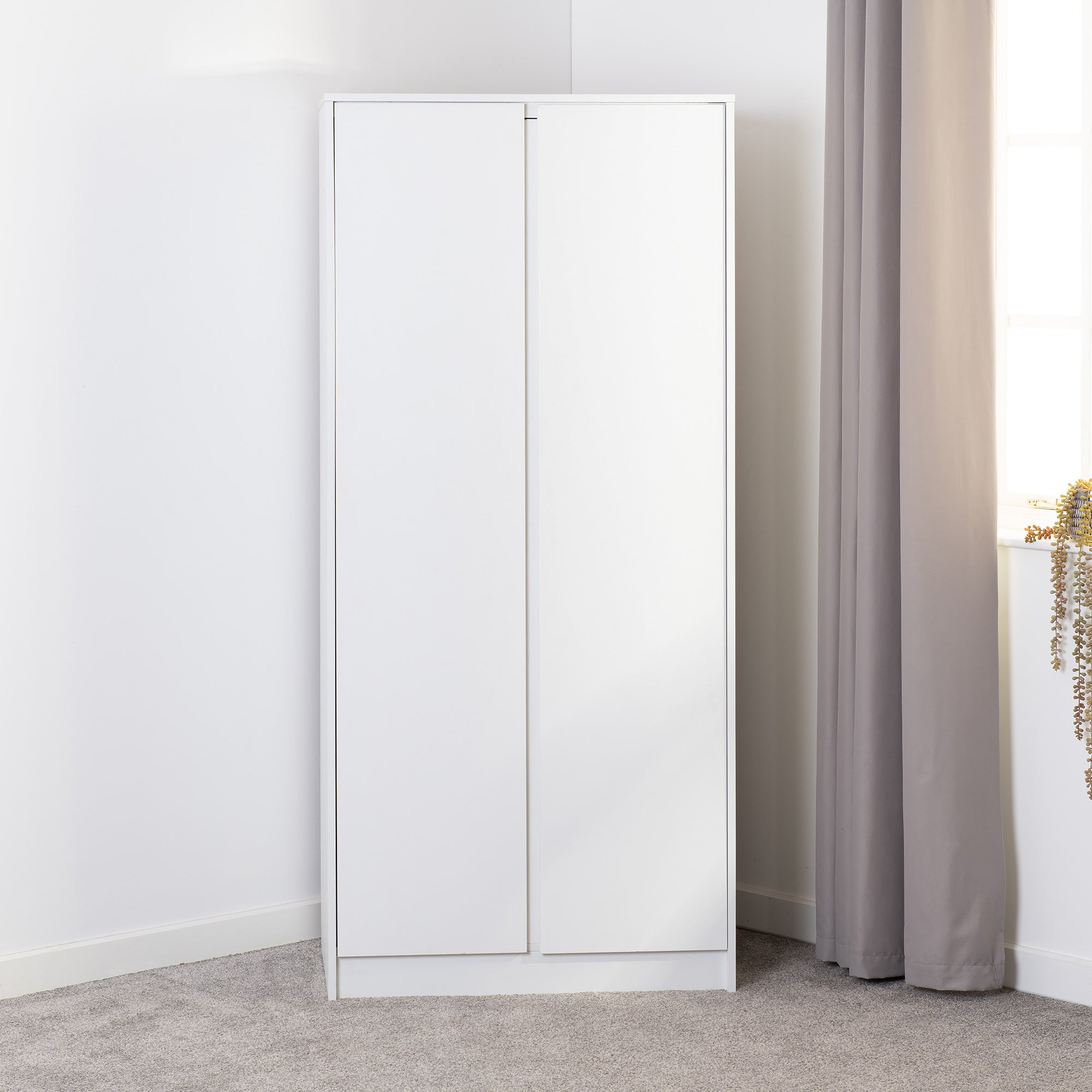 Walker Double Wardrobe White