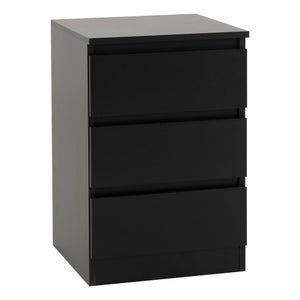 Walker 3 Drawer Bedside Table