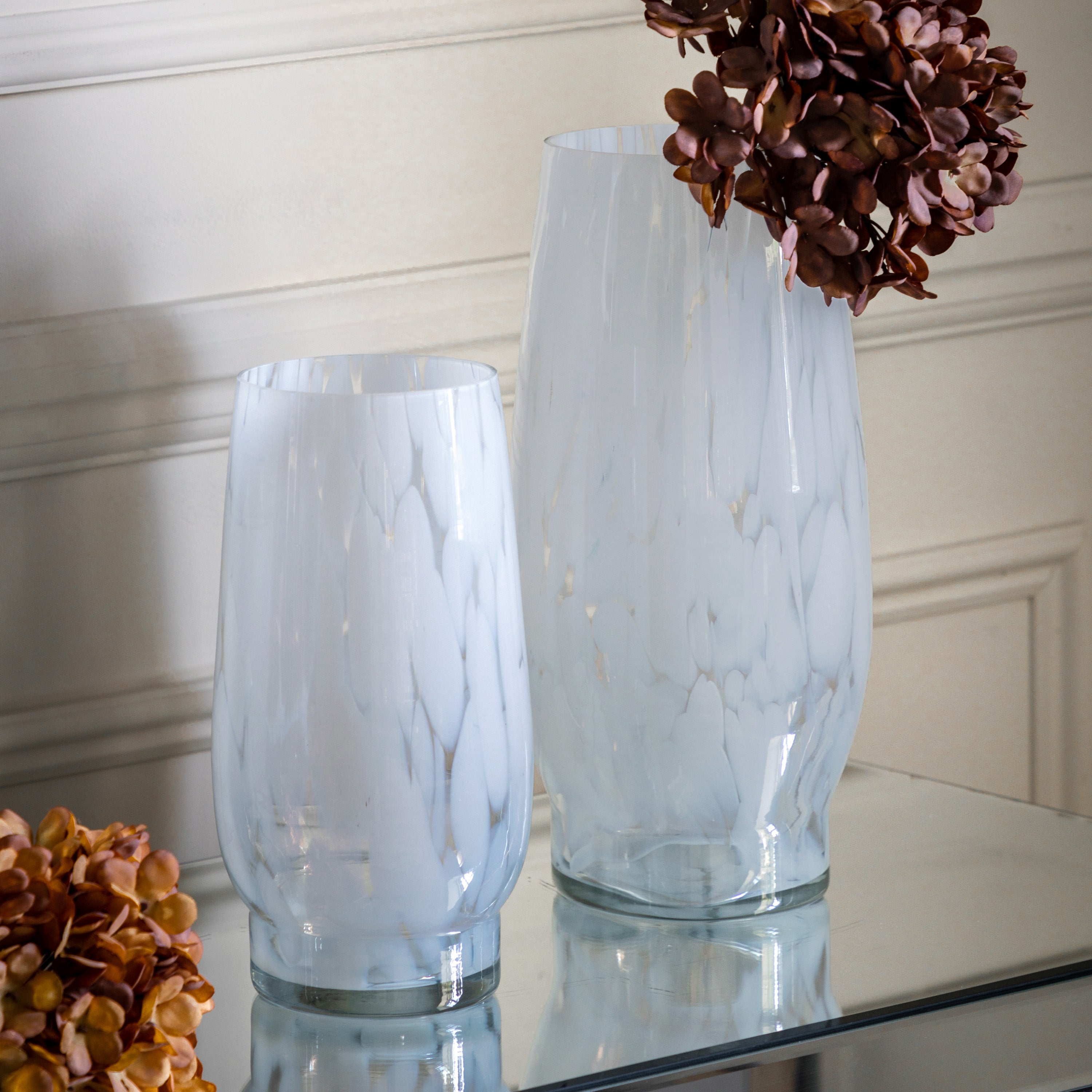 Asha Glass Vase White