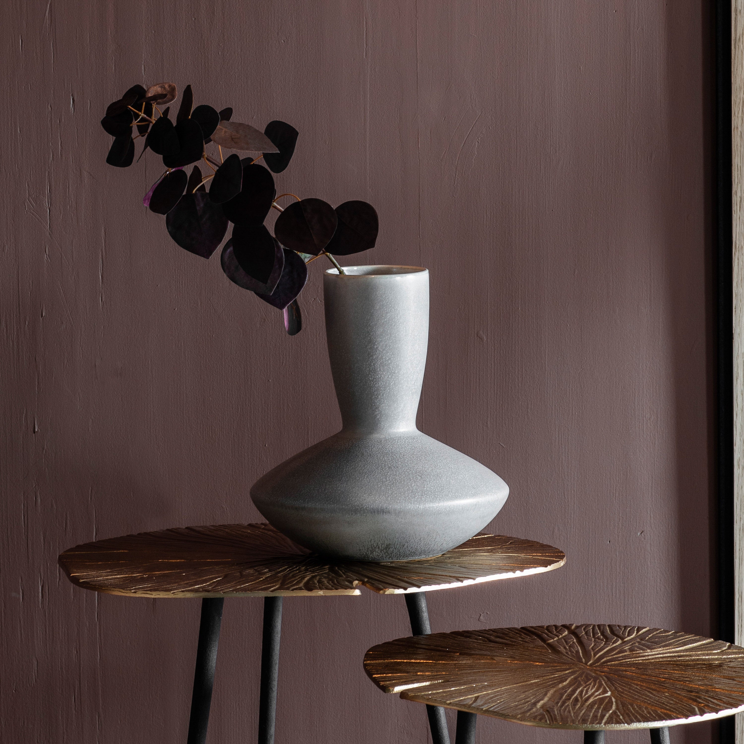 Brent Ceramic Vase Grey