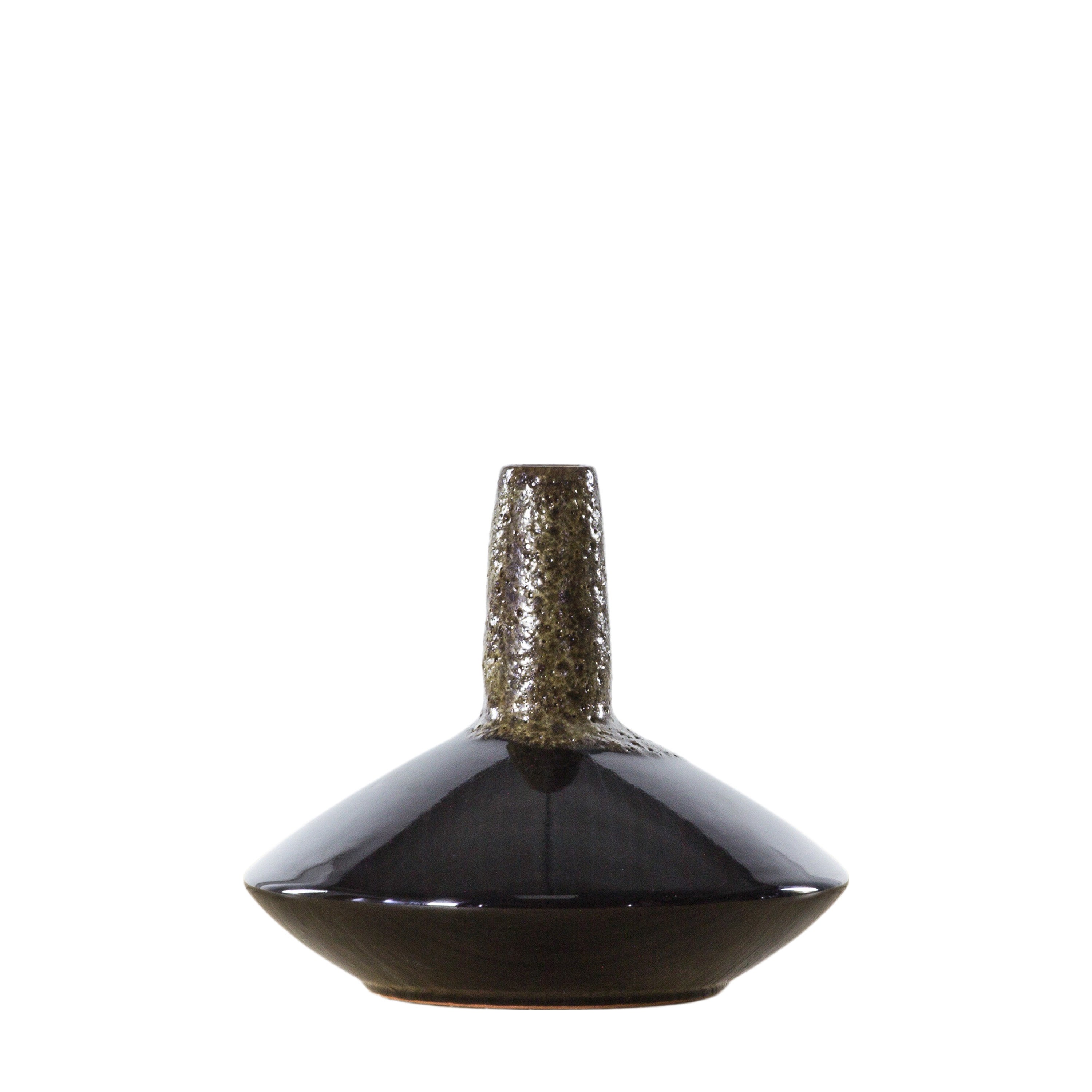 Hollicombe Ceramic Bud Vase Black