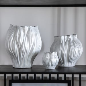 Cedar & Sage Shaldon Abstract Clay Vase