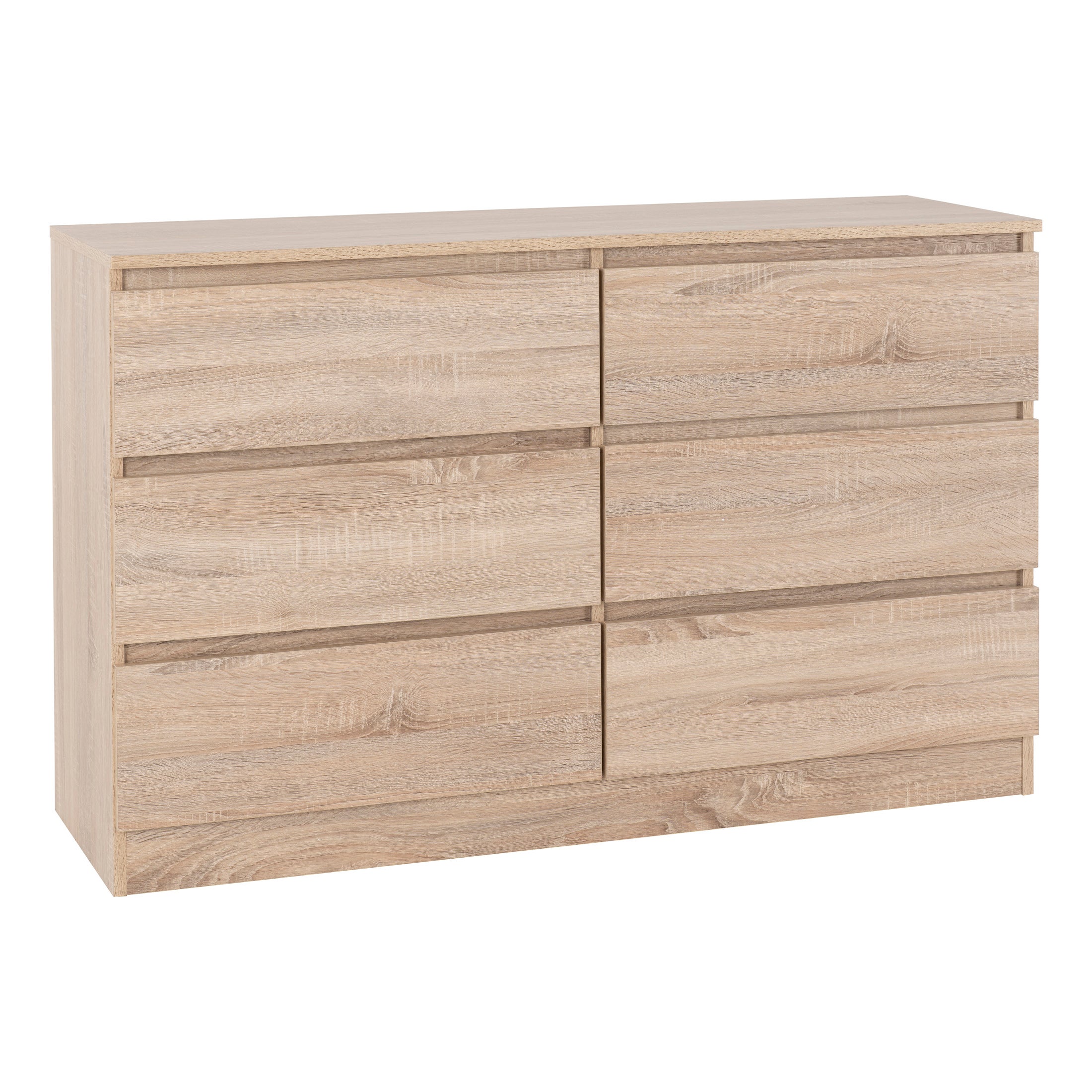 Walker 6 Drawer Chest Oak