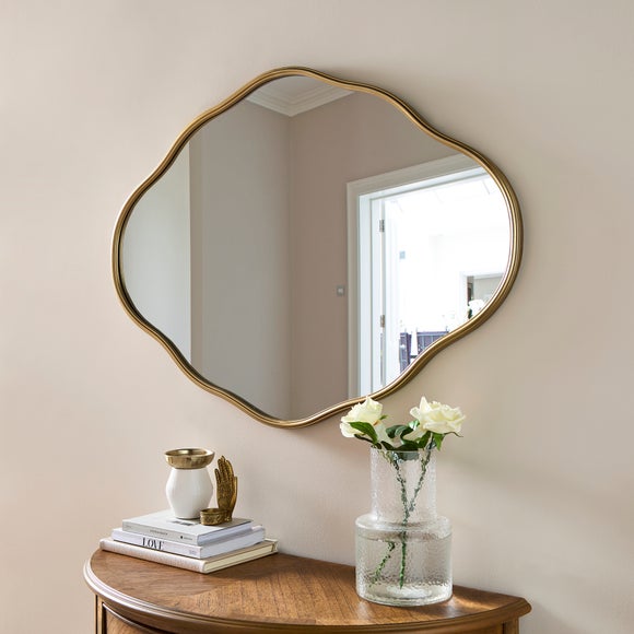 Frances Antique Brass Pond Wall Mirror