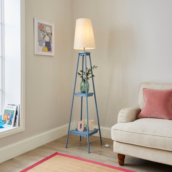 Remi Shelved Tripod Floor Lamp