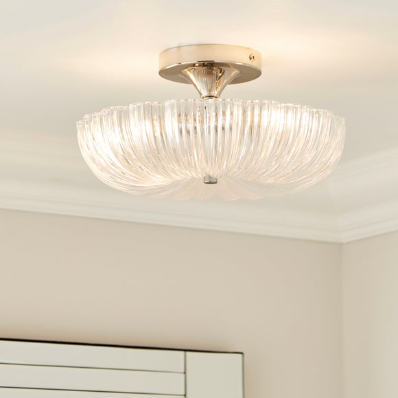 Evelyn Bathroom Flush Ceiling Light