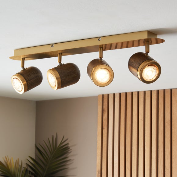 Click to view product details and reviews for Gio Retro 4 Light Adjustable Spotlight Bar.