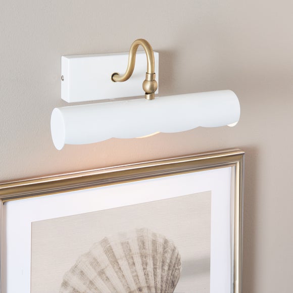 Click to view product details and reviews for Remi Scalloped Adjustable Picture Wall Light.