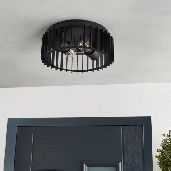 Click to view product details and reviews for Reno Industrial Outdoor 2 Light Flush Ceiling Light.