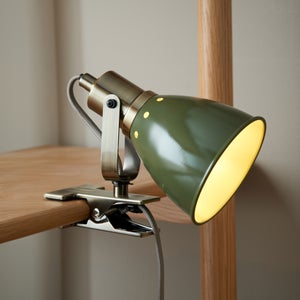 Miley Industrial Plug In Adjustable Clip On Desk Light