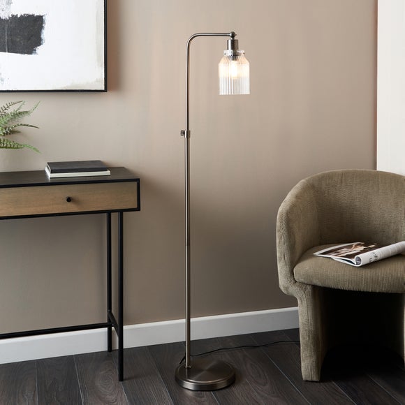 Click to view product details and reviews for Tobias Industrial Ribbed Adjustable Floor Lamp.