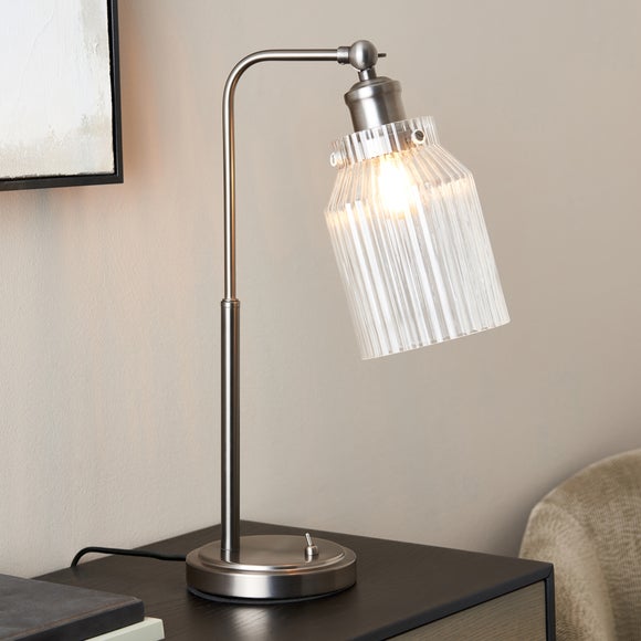 Click to view product details and reviews for Tobias Industrial Ribbed Adjustable Table Lamp.