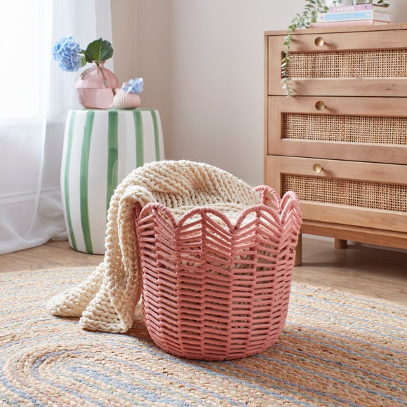 Click to view product details and reviews for Chevron Rope Storage Basket.