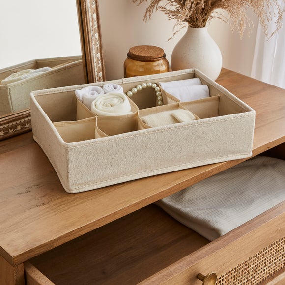 Click to view product details and reviews for Linen 8 Section Drawer Organiser.