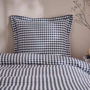 Portloe Gingham Woven 100 Cotton Continental Pillowcase