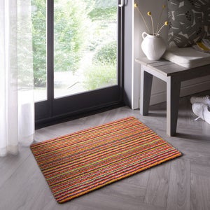 Marvel Striped Washable Cotton Doormat