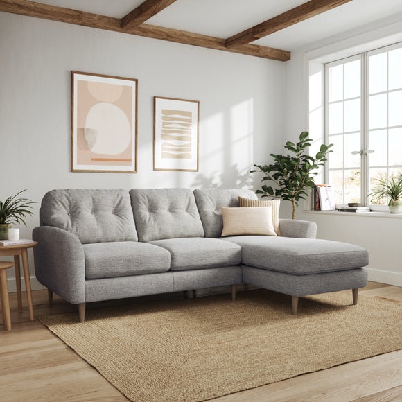 Click to view product details and reviews for Sven Tonal Weave Large Corner Chaise Sofa.