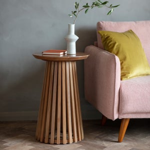 Cedar & Sage Dawson Slatted Side Table