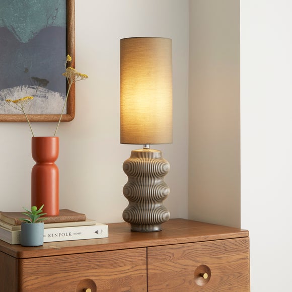 Pippin Ribbed Ceramic Table Lamp