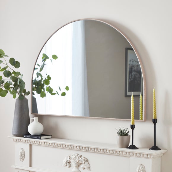 Oslo Arch Wooden Effect Wall Mirror