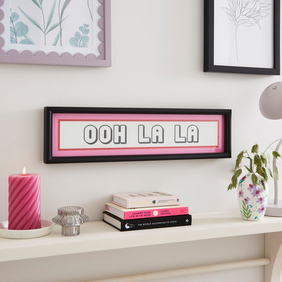 Click to view product details and reviews for Ooh La La Mirrored Wall Art.