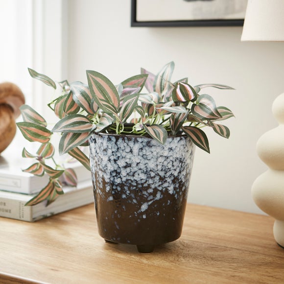 Spotty Reactive Glaze Plant Pot