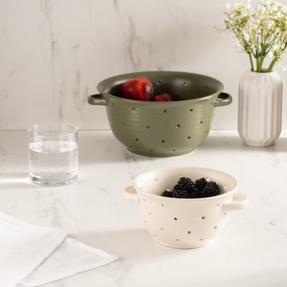 The Edited Life Ceramic Colander