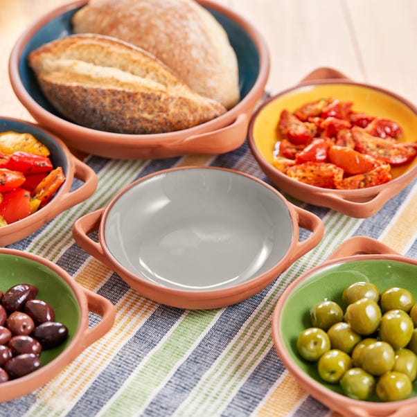 Piatto Per Tapas In Terracotta Smaltata Dexam Sintra 16050222 - Grande, Microonde E Lavastoviglie