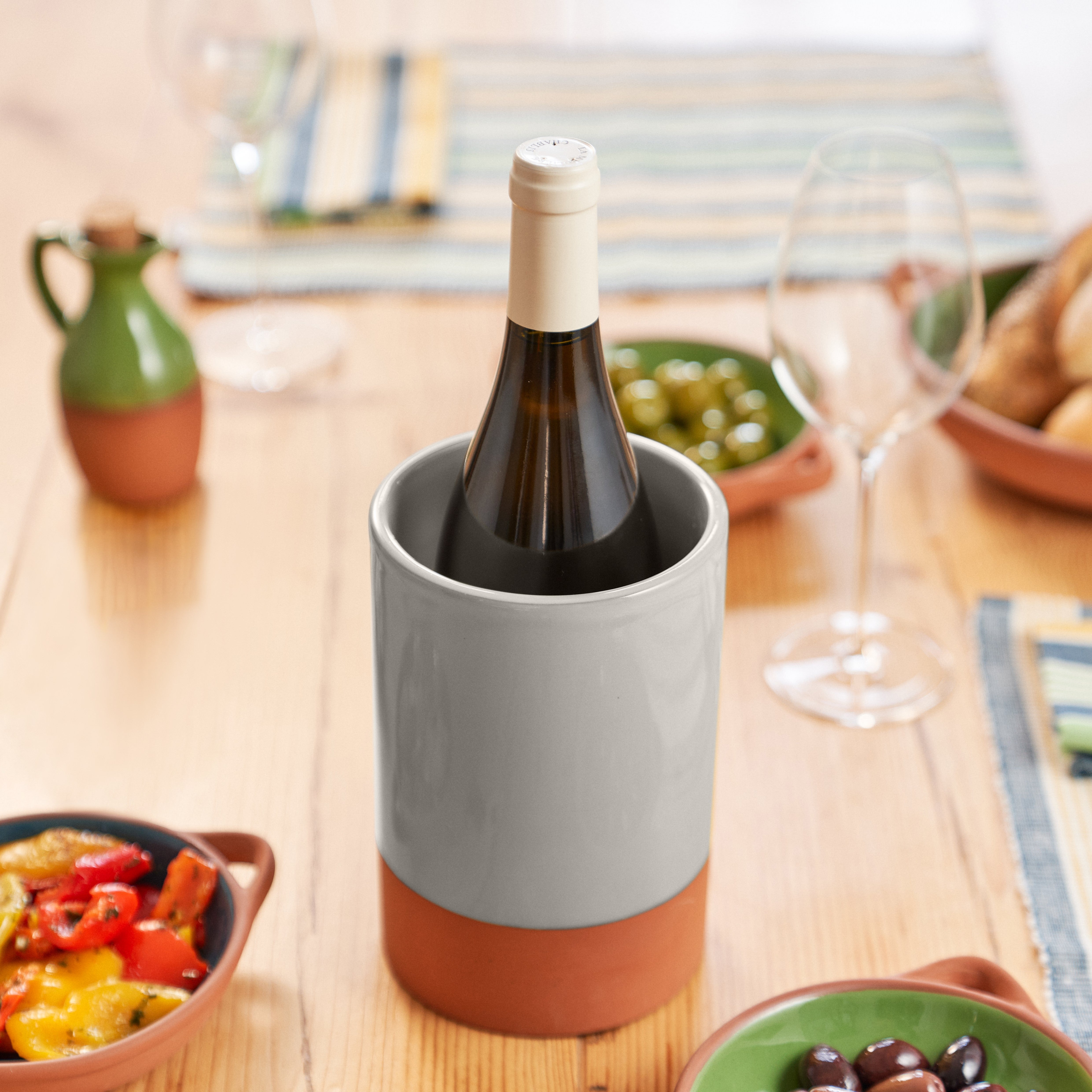 Dexam Sintra Glazed Terracotta Wine Cooler