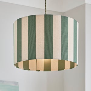 Beatrice Stripe Drum Lamp Shade