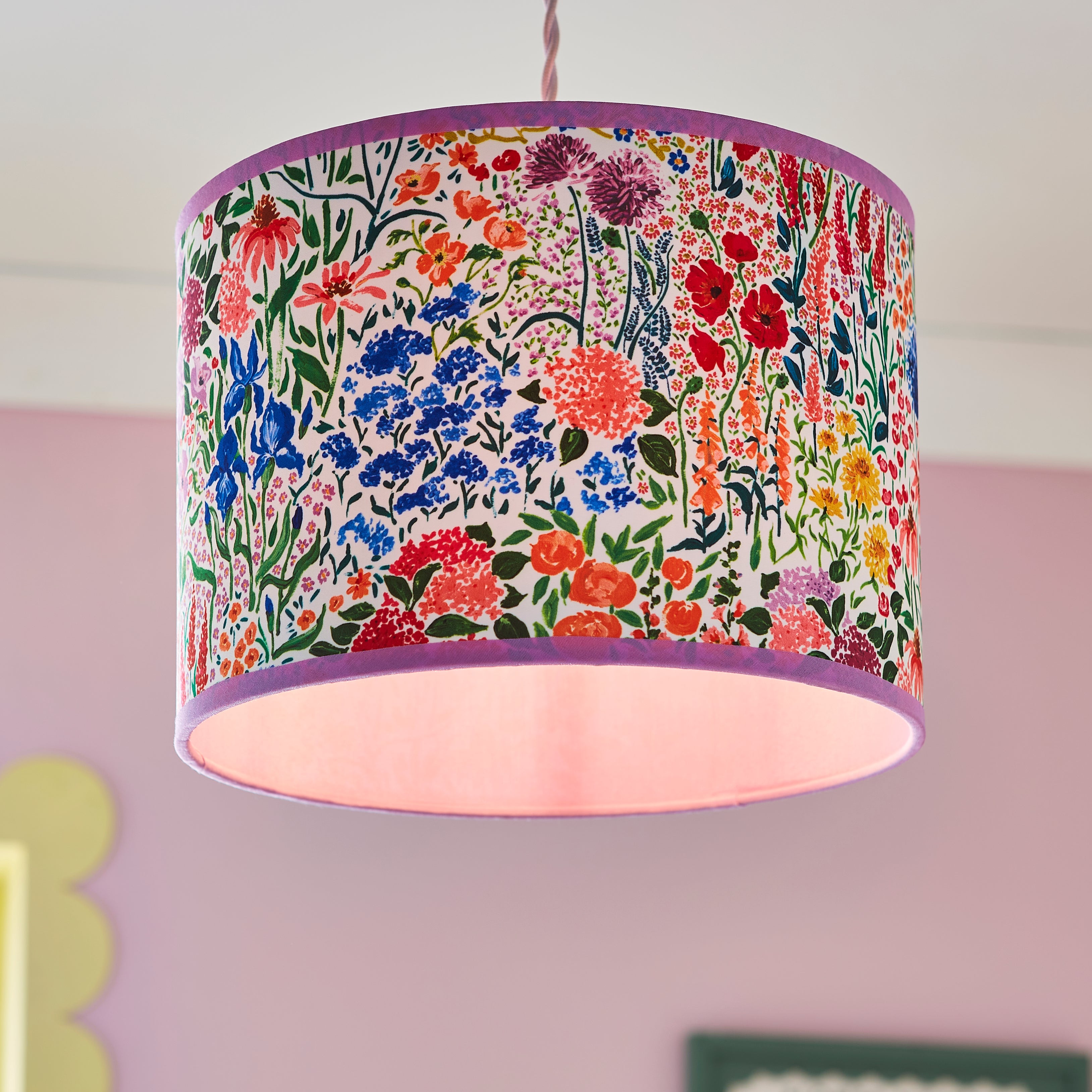 Sophie Robinson Made to Order Sunshine Flowers Lamp Shade Multicoloured undefined