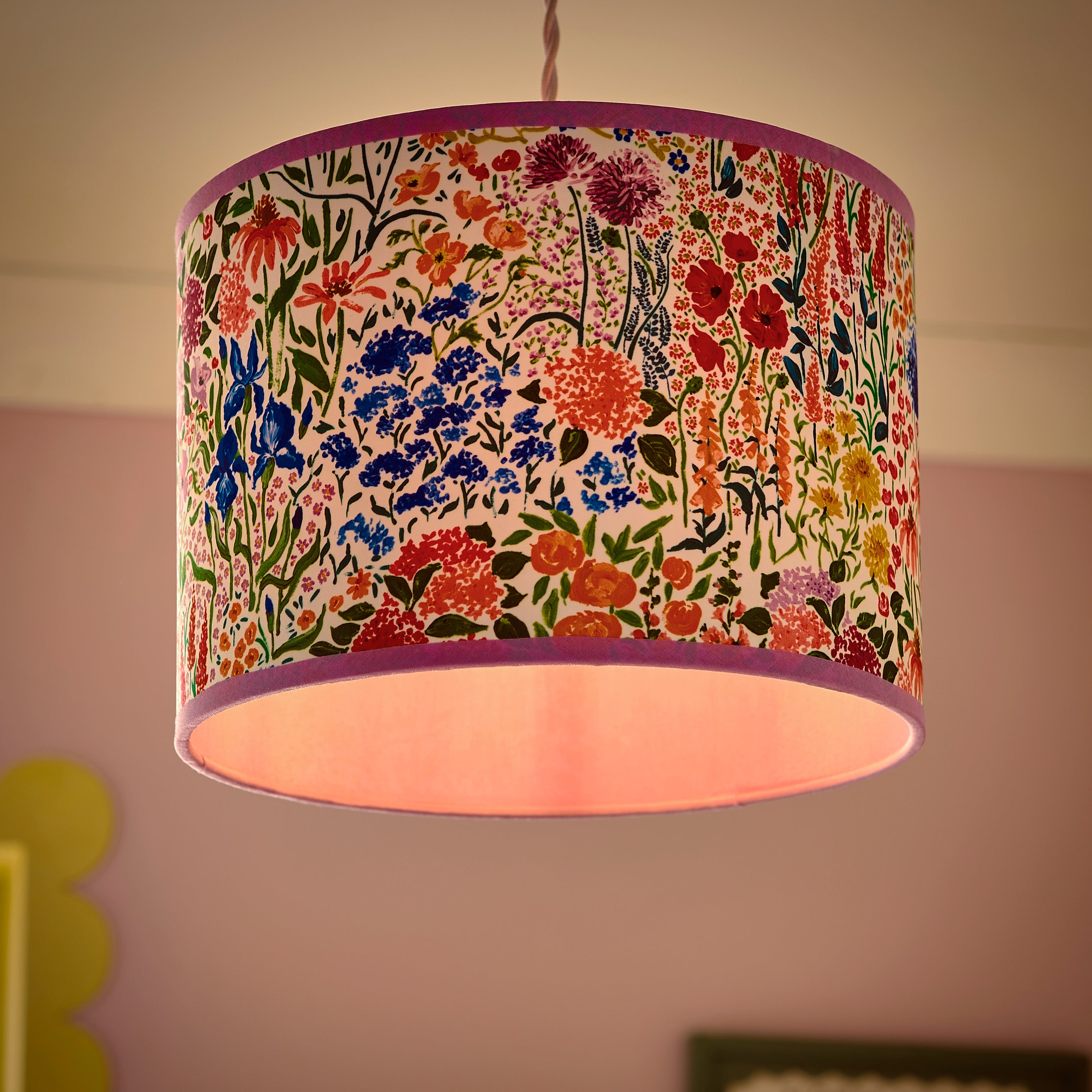 Sophie Robinson Made to Order Sunshine Flowers Lamp Shade Multicoloured undefined