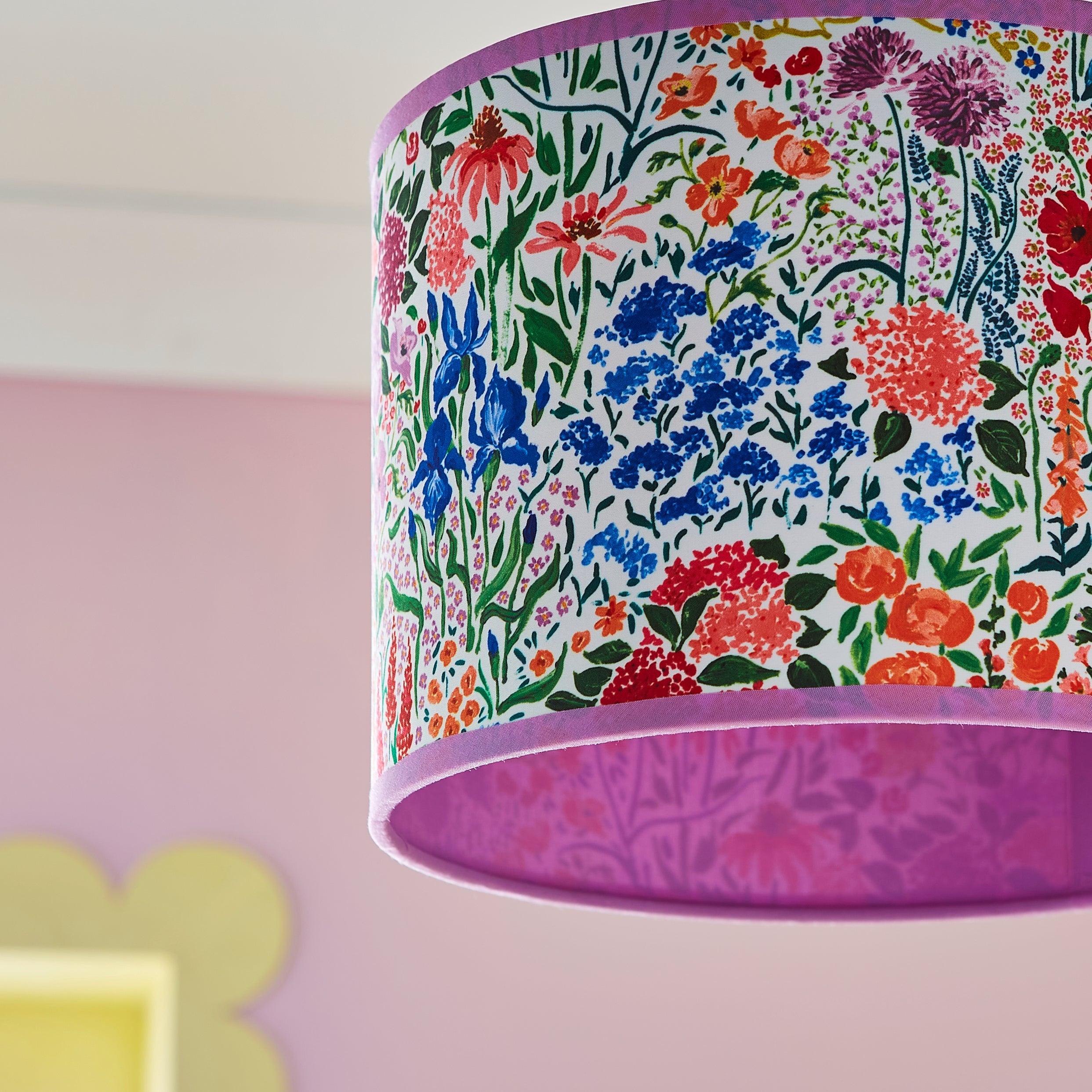 Sophie Robinson Made to Order Sunshine Flowers Lamp Shade Multicoloured undefined