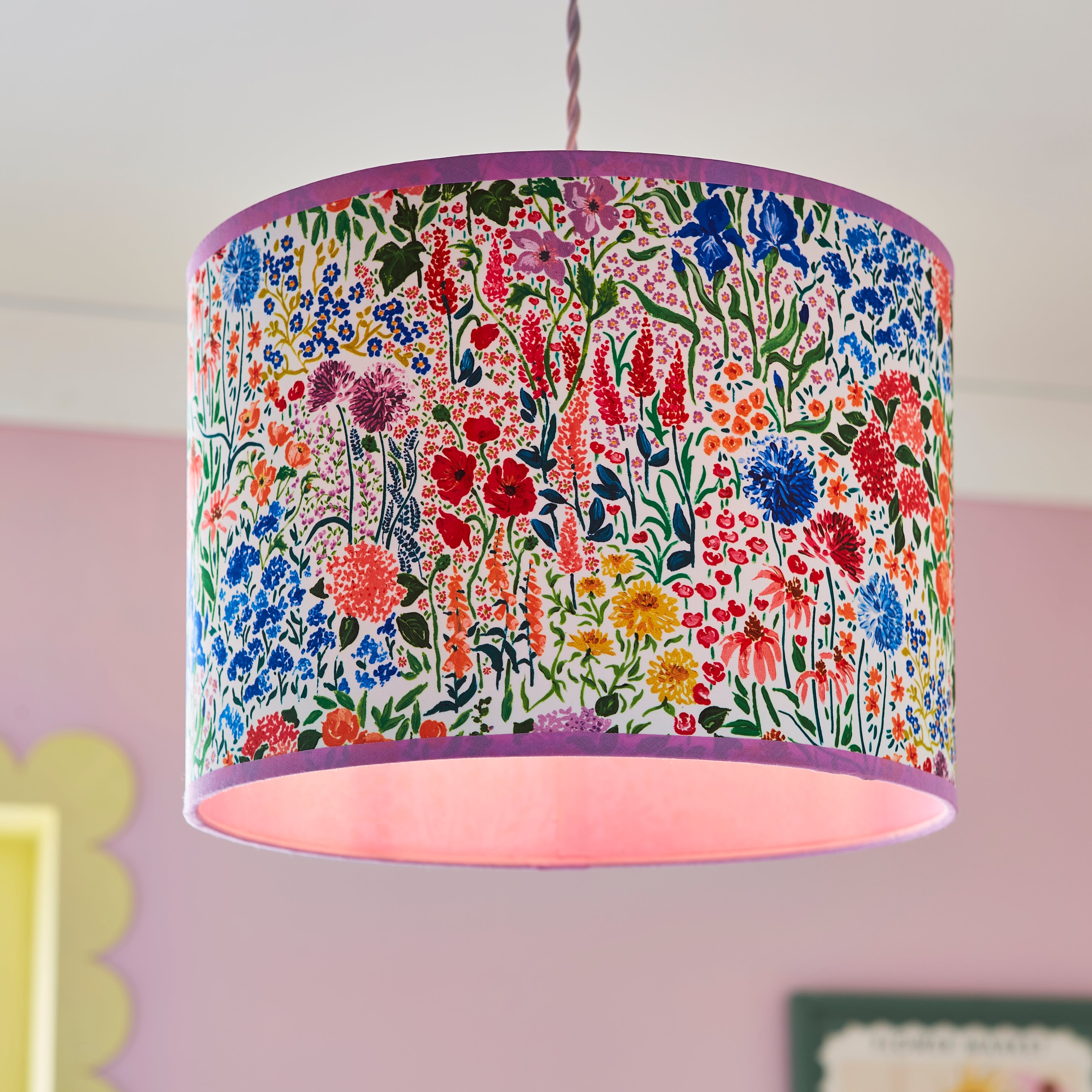 Sophie Robinson Made to Order Sunshine Flowers Lamp Shade Multicoloured undefined