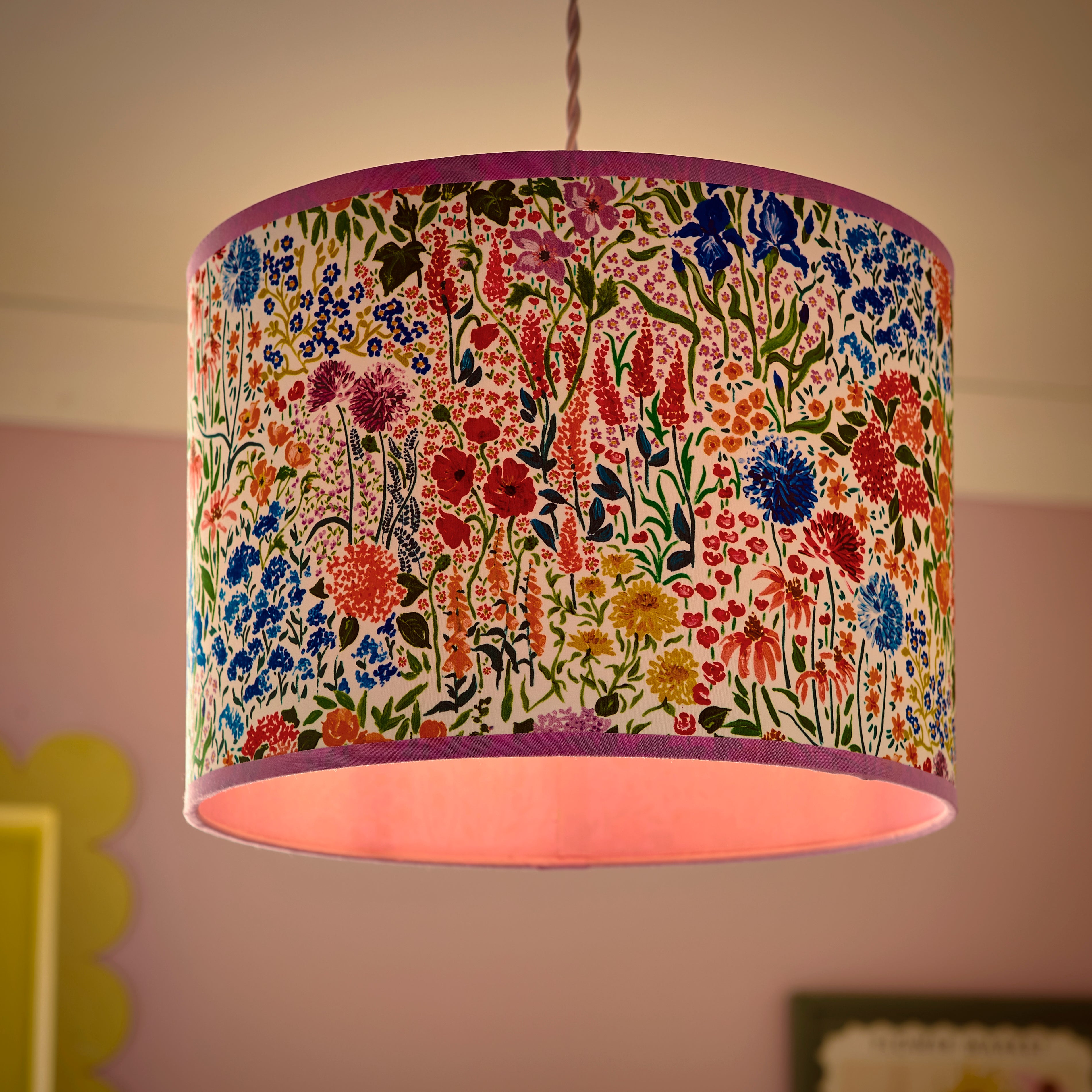 Sophie Robinson Made to Order Sunshine Flowers Lamp Shade Multicoloured undefined