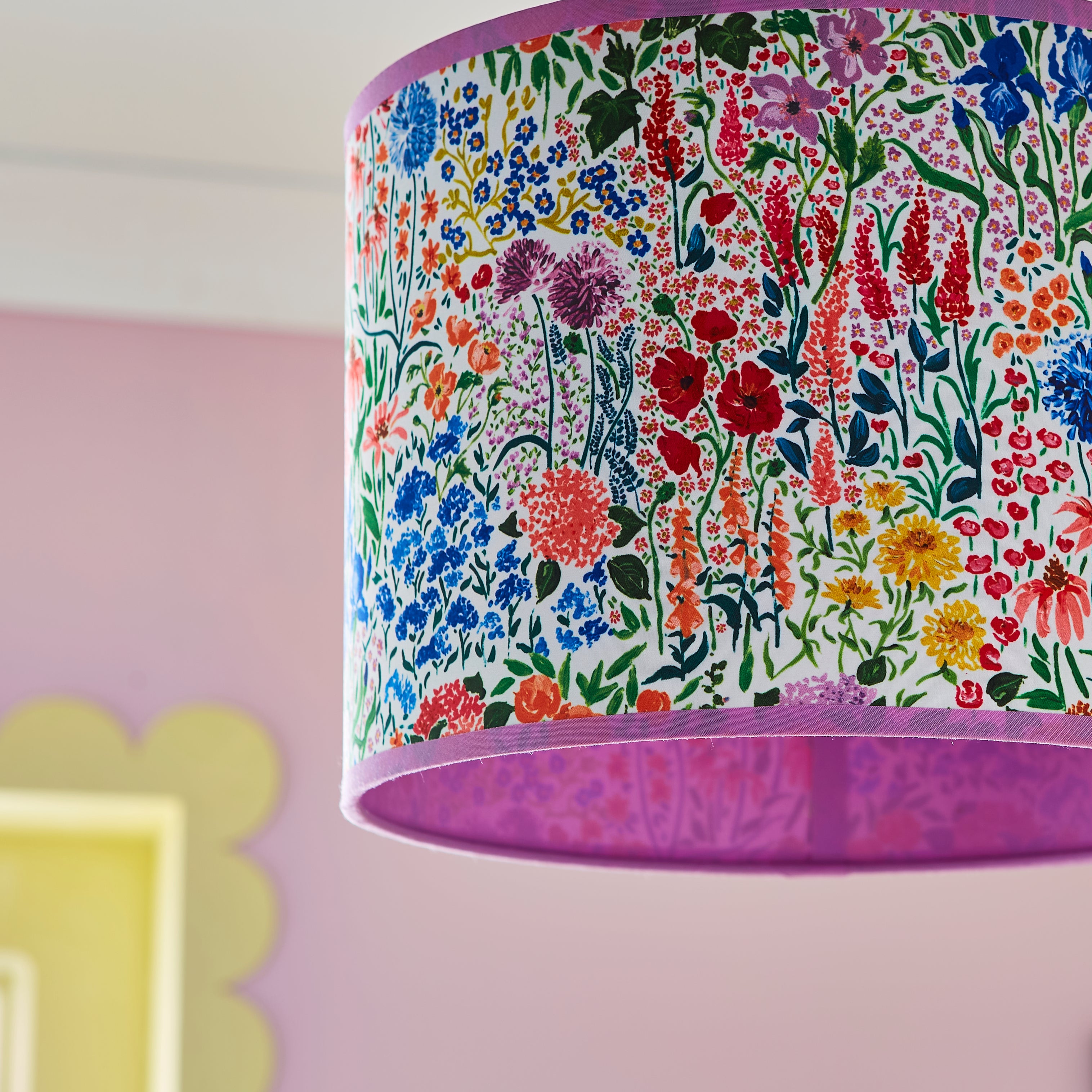 Sophie Robinson Made to Order Sunshine Flowers Lamp Shade Multicoloured undefined