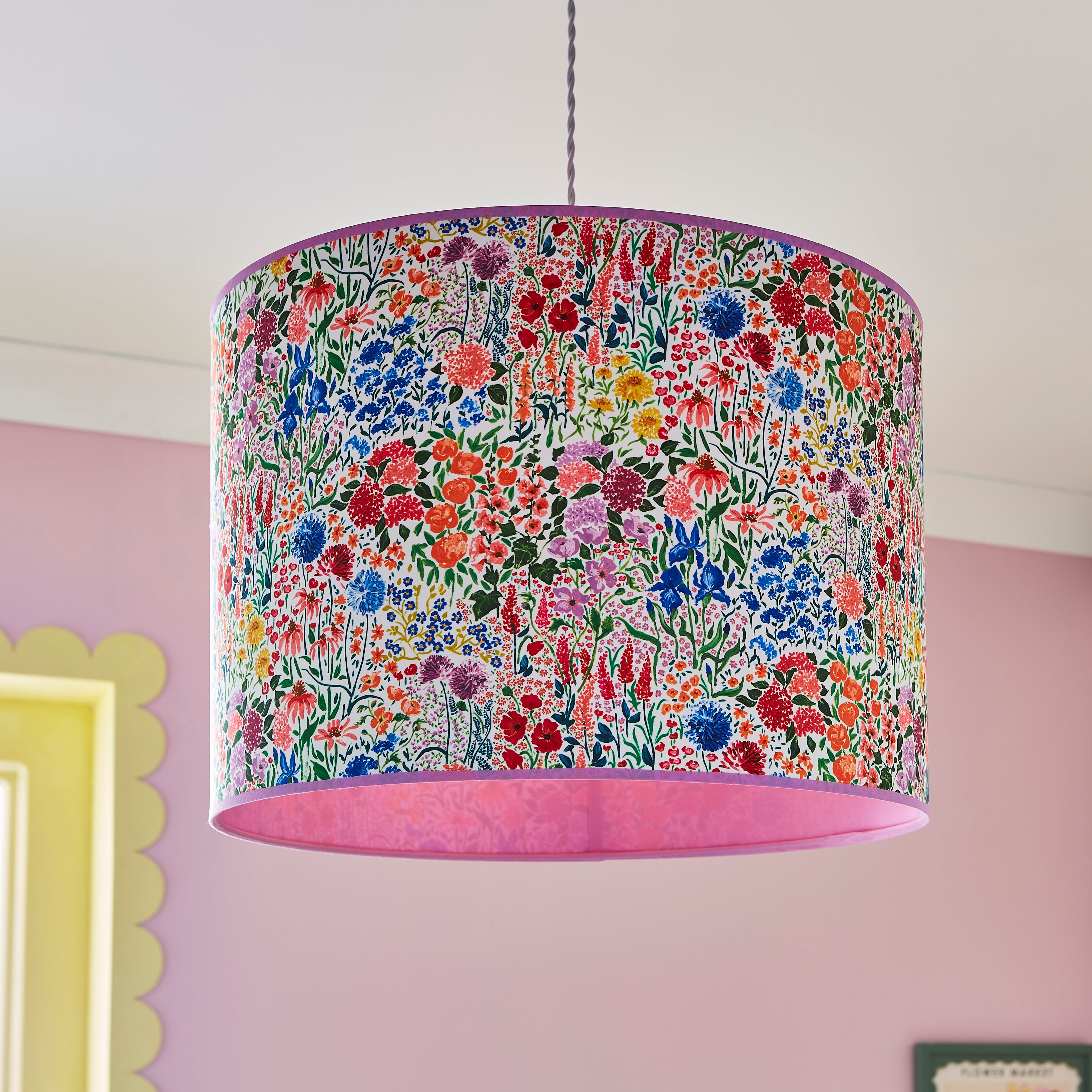 Sophie Robinson Made to Order Sunshine Flowers Lamp Shade Multicoloured undefined