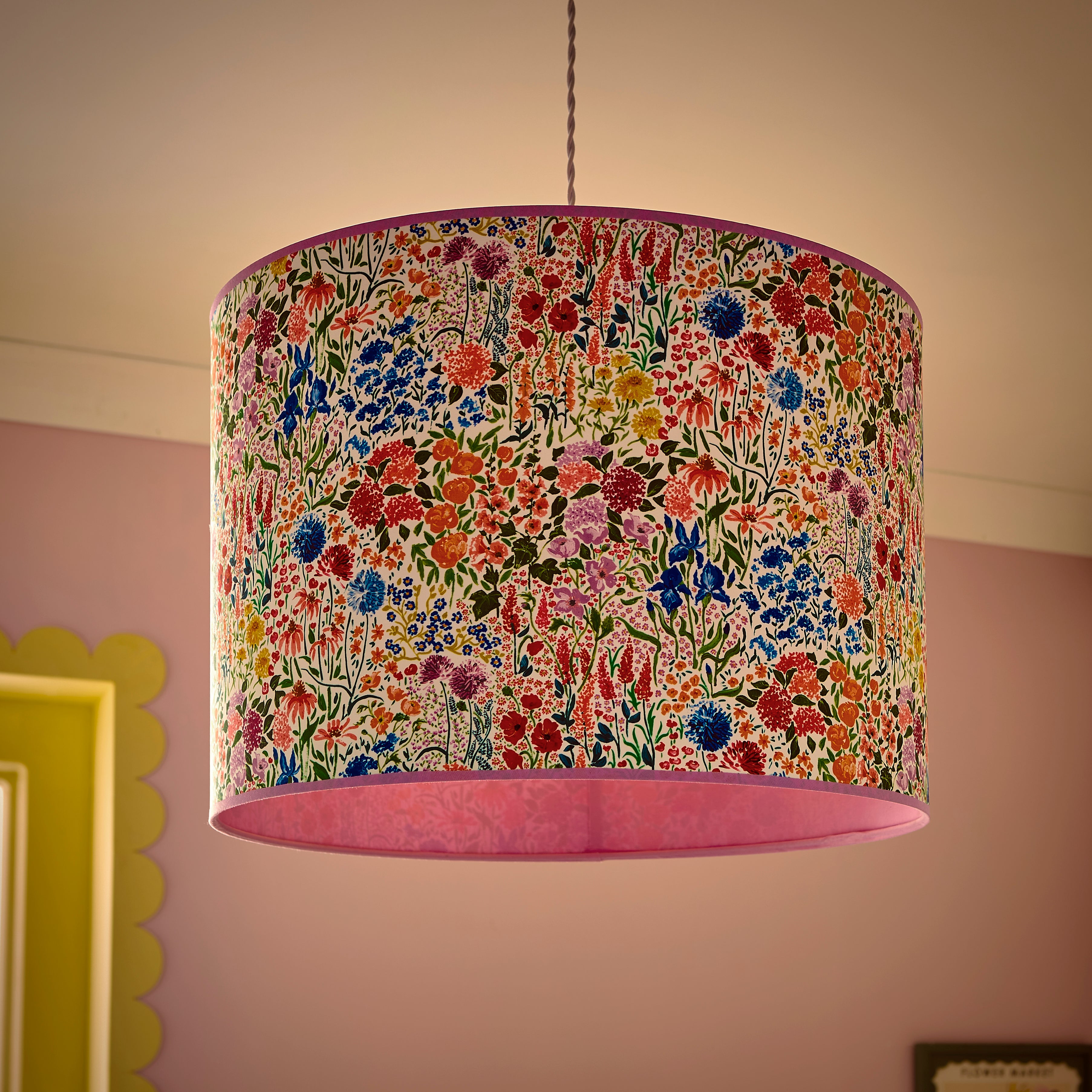 Sophie Robinson Made to Order Sunshine Flowers Lamp Shade Multicoloured undefined