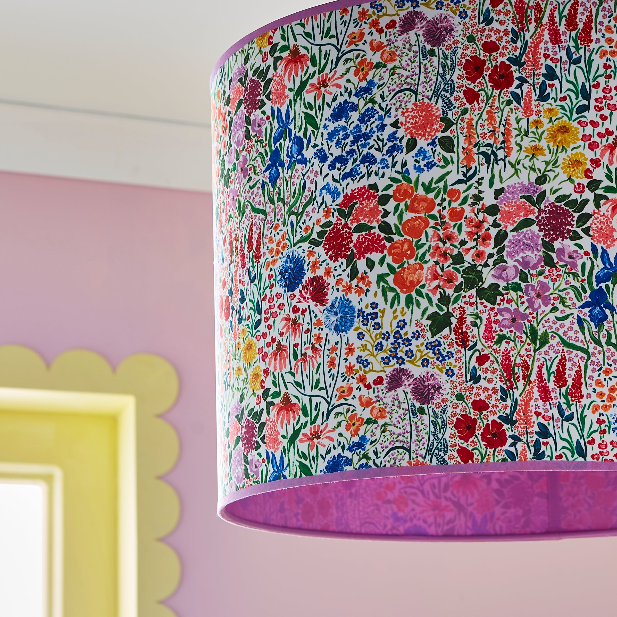 Sophie Robinson Made to Order Sunshine Flowers Lamp Shade Multicoloured undefined