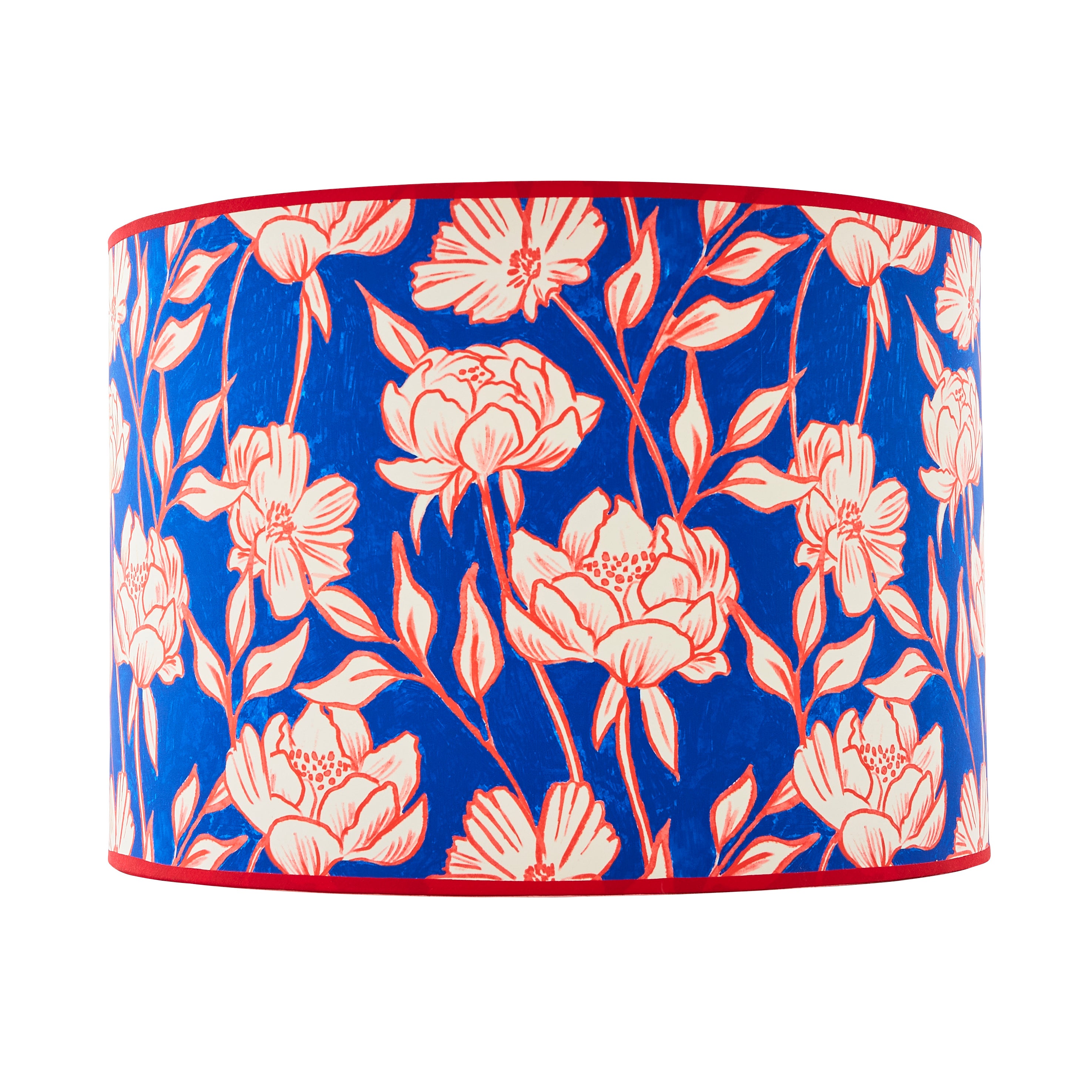 Sophie Robinson Made to Order Tree Peony Lamp Shade Blue undefined