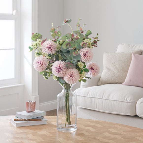Click to view product details and reviews for Artificial Dahlia Almond Blossom Bouquet.