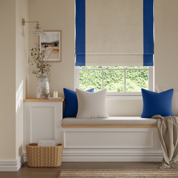 Luna Bordered Blackout Roman Blind