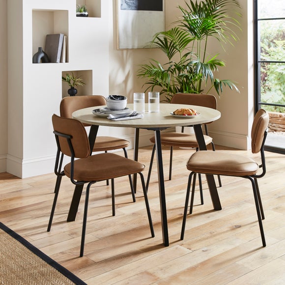 Maven 4 Seater Round Dining Table