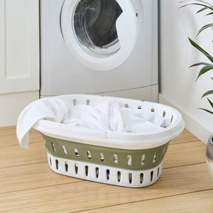 Collapsible Laundry Basket With Handles