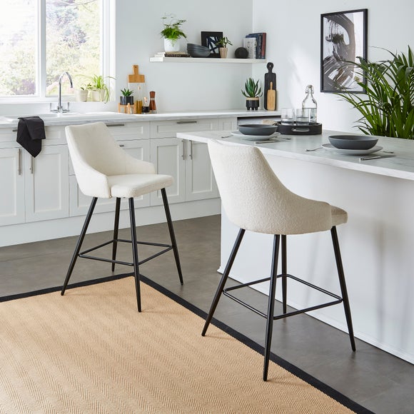 Ariana Bar Stool Boucle