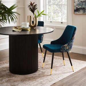 Ariana Set Of 2 Dining Chairs- Havisham Print Velvet