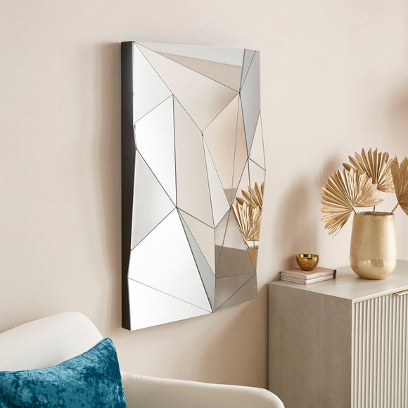 Chelsea Rectangle 3d Geometric Wall Mirror