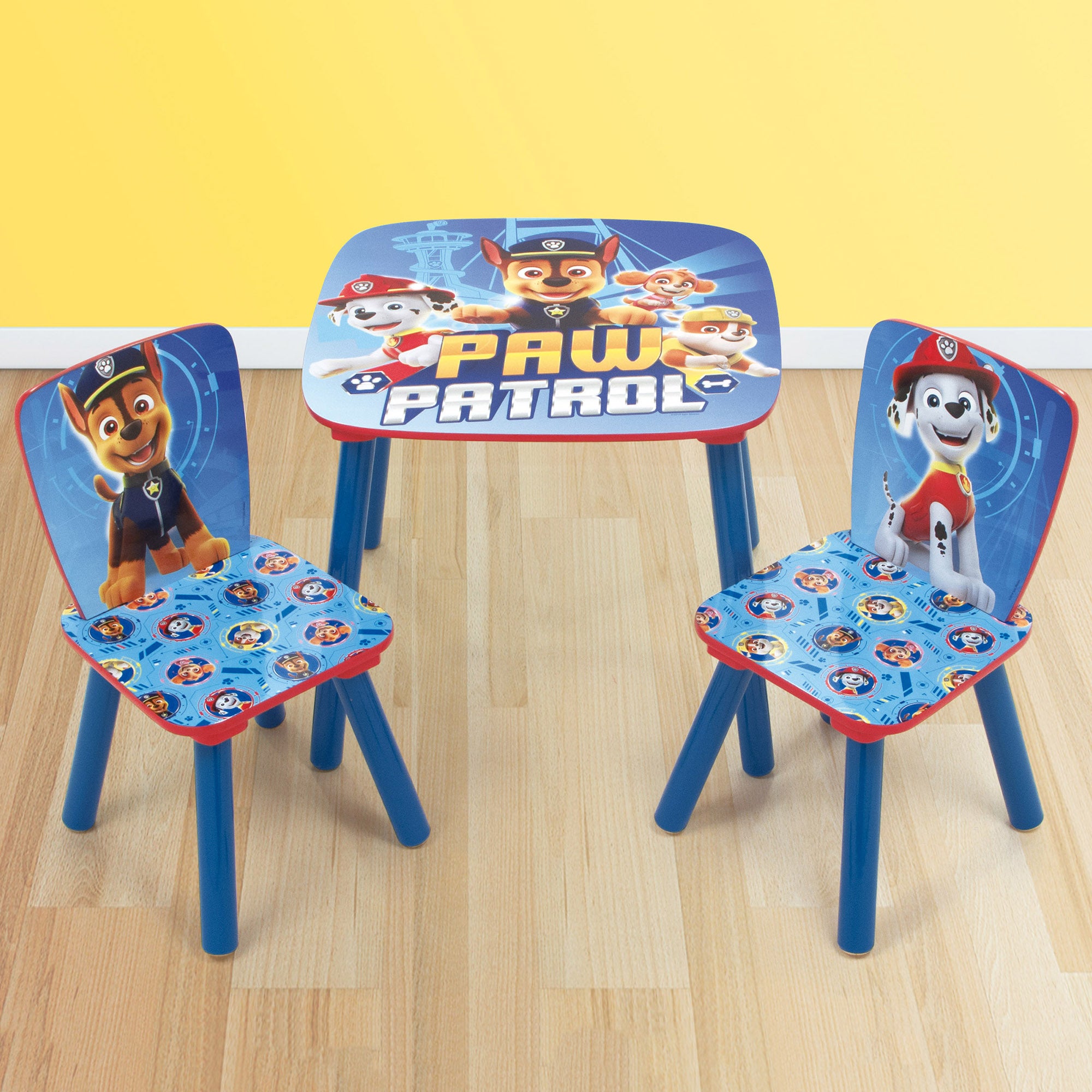 Photos - Dining Table Paw Patrol Wooden Table and 2 Chairs Set Blue 