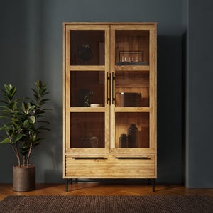 Bryant Display Cabinet- Mango Wood Effect