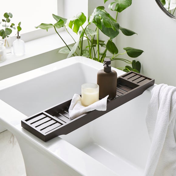 Click to view product details and reviews for Chocolate Bamboo Bath Rack.